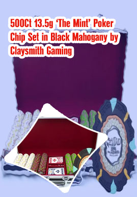 Claysmith mint poker chips