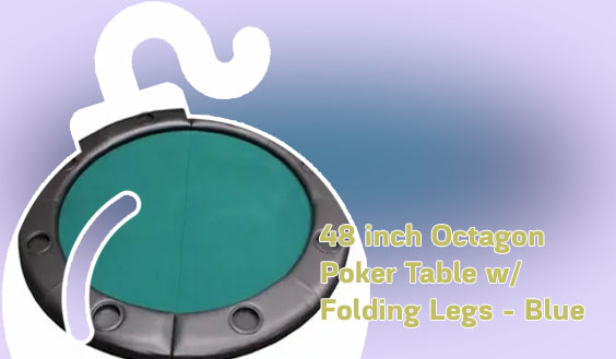 Folding octagon poker table
