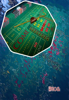 Poker and craps table
