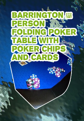 Poker table blue