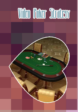 Video poker table